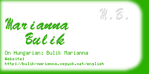 marianna bulik business card